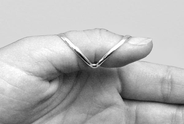 Attached Adjustable Swan Silver Splint Rings Combination Splint Swan Neck  Splint Custom Handmade Splint Ring Ring Splint Evabelle 